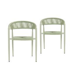 2 x Hartman Ravello stoel - Spring Green - Alu soft green onderstel packshot