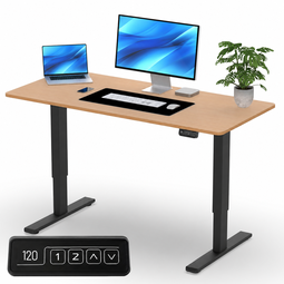Brixy zit-sta bureau bruin voorkant