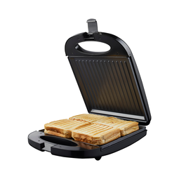 TGS4000B XL Tosti ijzer 4 tosti's zwart - open