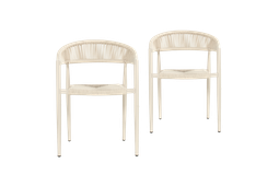 2 x Hartman Ravello stoel - Summer Sand - Alu sand onderstel packshot